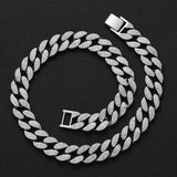 Hip Hop Iced out Cuban Chain Necklace Bling Jewelry AC002