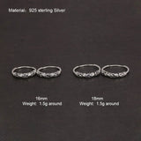 925 Silver Steampunk Round Earrings Vintage Jewelry