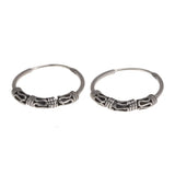 925 Silver Steampunk Round Earrings Vintage Jewelry
