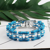 16mm Bike Chain Bracelet Customizable Bangle Stainless Steel