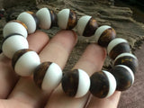 16mm Natural Mexican Amber Beeswax Beads Bracelet