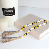16mm Yellow Sunflower Bead Wooden Jewelry DIY Custom