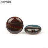16mm Dark Red Brown Tiger Eye Stone Loose Bead 10pcs