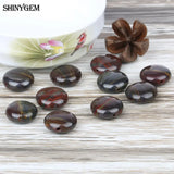 16mm Dark Red Brown Tiger Eye Stone Loose Bead 10pcs