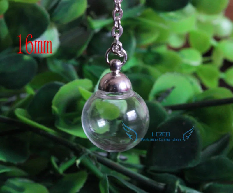 16mm Glass Ball Bottle With Metal Cap Empty Containers
