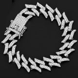 16mm Hip Hop Cuban Link Chain Set Necklace +Watch+Bracelet Miami Chain Sets