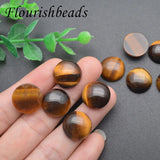 16mm Tiger Eye Round Stone Beads for Jewelry Making 30pc
