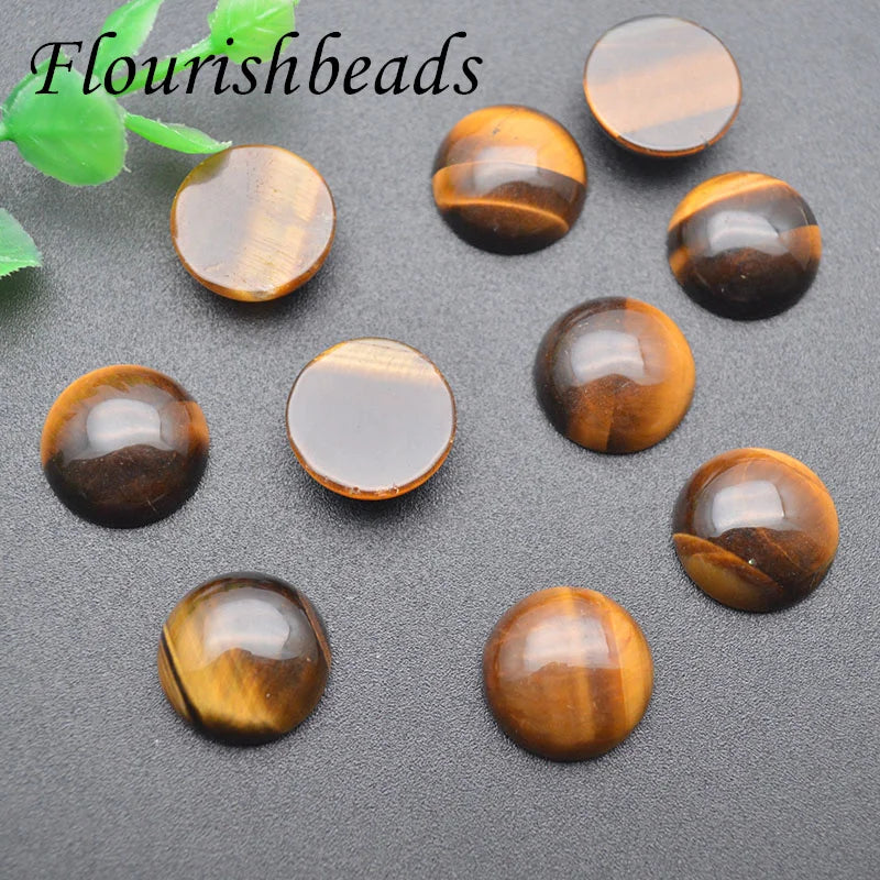 16mm Tiger Eye Round Stone Beads for Jewelry Making 30pc