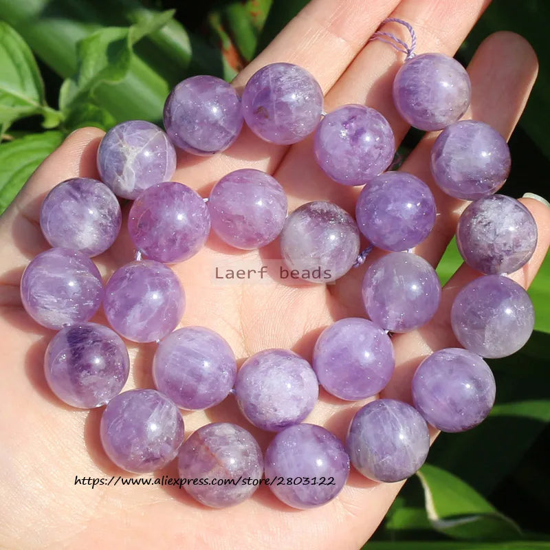 16mm Lavender Amethyst Round Loose Beads 15inch