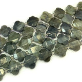16mm Rutilated Lemon Quartz Strawberry Quartz Amazonite Beads