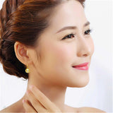 16mm Natural Shell Round Pearl Earrings Real Aurora Classic Jewelry