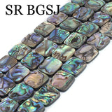 16mm Natural Abalone Shell Beads for DIY Jewelry Making 15inch