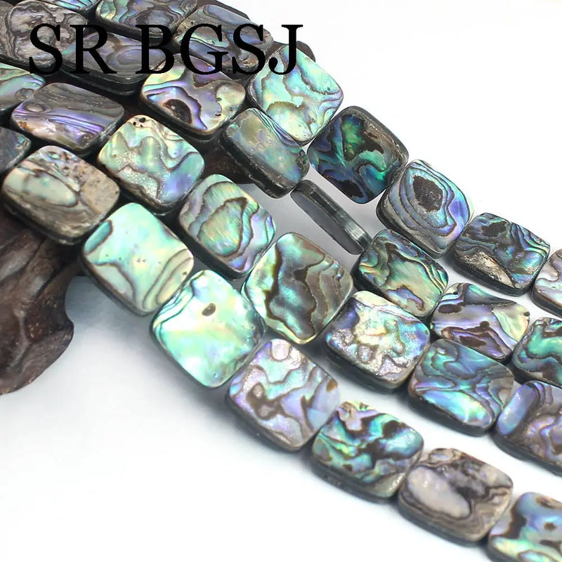 16mm Natural Abalone Shell Beads for DIY Jewelry Making 15inch