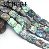 16mm Natural Abalone Shell Beads for DIY Jewelry Making 15inch