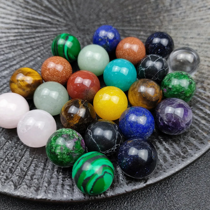 16mm Round Quartz Stone Beads Pink Crystal DIY Decoration