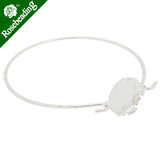 16mm Round Setting Bracelet Silver Plated Cuff Bracelet Blank