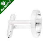 16mm Silver Cufflink Blanks (10pcs/lot)