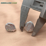 Gray Freshwater Pearl Stud Earrings, Cost Effective