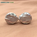 Gray Freshwater Pearl Stud Earrings, Cost Effective