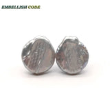 Gray Freshwater Pearl Stud Earrings, Cost Effective