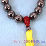 16mm Terahertz Beaded Bracelet Bangle Charms Amulets Gift Talismans Jewelry