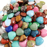 16mm Natural Heart Stone Beads for Jewelry Making DIY
