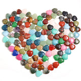 16mm Natural Heart Stone Beads for Jewelry Making DIY