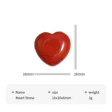 16mm Natural Heart Stone Beads for Jewelry Making DIY