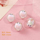 16mm BOO Ghost Round Beads DIY Necklace Bracelet Material