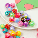 16mm Plated Cream Multicolor Love Beads DIY Material