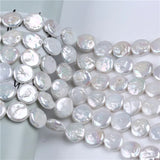16mm Coin Loose Natural Freshwater Pearl Strand