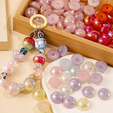 16mm Multicolor Plated Half Bead Straight Hole DIY Bracelet Necklace Material