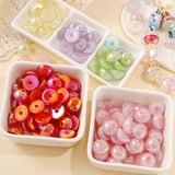 16mm Multicolor Plated Half Bead Straight Hole DIY Bracelet Necklace Material