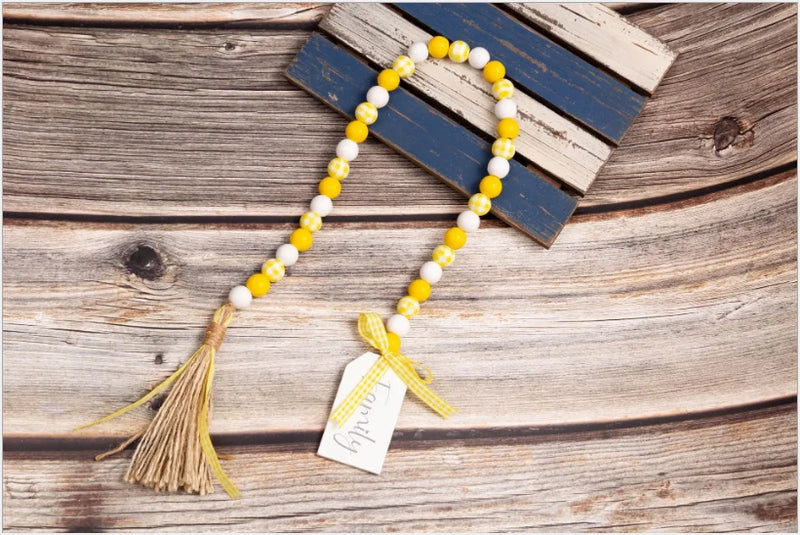 Colourful Wood Beads Curtain Straps Home Decoration Garland