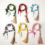 Colourful Wood Beads Curtain Straps Home Decoration Garland