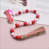 Colorful Wood Beads Curtain Straps Home Decor Garland