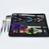 16pcs Jewelry Repair Tool Set Ring Sizer Beading Needles DIY Nippers