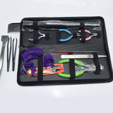 16pcs Jewelry Repair Tool Set Ring Sizer Beading Needles DIY Nippers