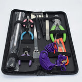 16pcs Jewelry Repair Tool Set Ring Sizer Beading Needles DIY Nippers
