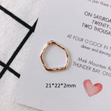 16pcs DIY Earrings Alloy Jewelry KC Accessories Irregular Round Oval Border