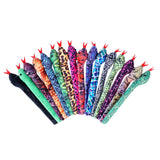 16pcs Plush Snake Snap Bracelets Soft Toys Halloween Party Favors
