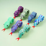 16pcs Plush Snake Snap Bracelets Soft Toys Halloween Party Favors