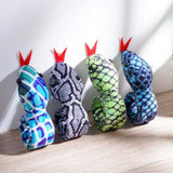 16pcs Plush Snake Snap Bracelets Soft Toys Halloween Party Favors