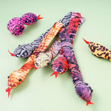16pcs Plush Snake Snap Bracelets Soft Toys Halloween Party Favors