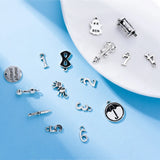 16pcs Umbrella Academy Charm Silver Plated Pendant for Jewelry Making