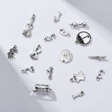 16pcs Umbrella Academy Charm Silver Plated Pendant for Jewelry Making