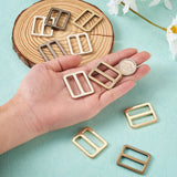 16pcs Alloy Slider Buckles for Leathercraft Bag Belt Jewelry