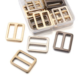 16pcs Alloy Slider Buckles for Leathercraft Bag Belt Jewelry