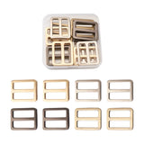 16pcs Alloy Slider Buckles for Leathercraft Bag Belt Jewelry
