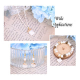 16pcs Electroplate Freshwater Shell Pendants Charms for DIY Jewelry